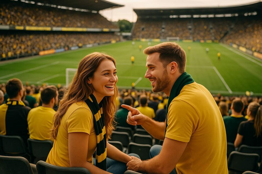 Liebe auf der Tribüne: So flirtest du erfolgreich im Stadion